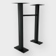 Pied de table Restaurant Cafe Bar Et Horeca - Pied Haut Double A405H Noir - Hauteur 108CM