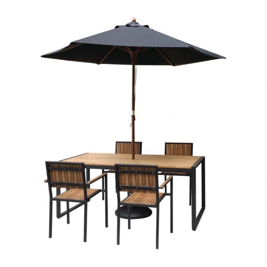 Terrace Chair Restaurant Café And Horeca - Acacia Wood Stackable ARK-DS151