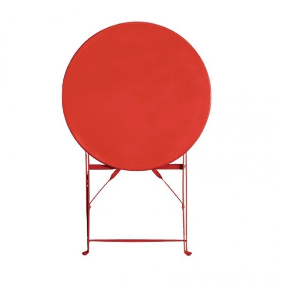 TERRACE TABLE STEEL RED 595MM - MBL-GH560