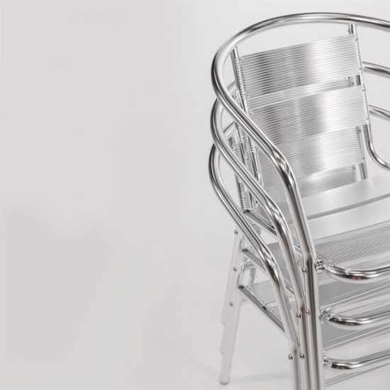 Terrace Chair Restaurant Café And Horeca - Aluminum Stackable ARK-U419