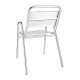 STACKABLE ALUMINUM CHAIR WITH ARMRESTS ARKU501