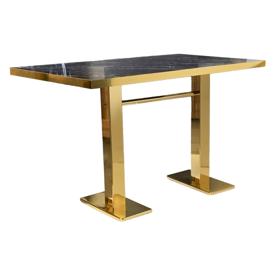 Table Restaurant Cafe Bar And Horeca - MARBRE OR-D4-70X120 + A405 OR - 36MM