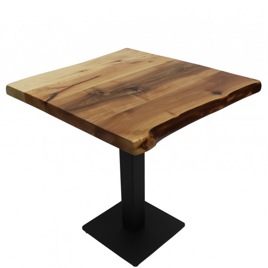 Tafel Restaurant Café Bar En Horeca - MASSIF NOYER-A5-70X70 + A200 - 50MM