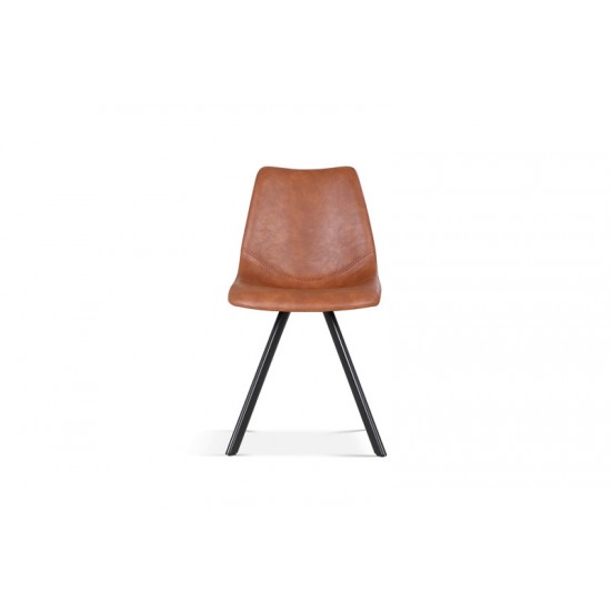 Chair Restaurant Cafe And Horeca - Chair Industrial Vintage Toby  Cognac