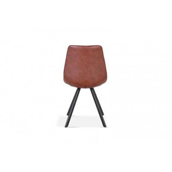 Chair Restaurant Cafe And Horeca - Chair Industrial Vintage Toby  Dark Brown