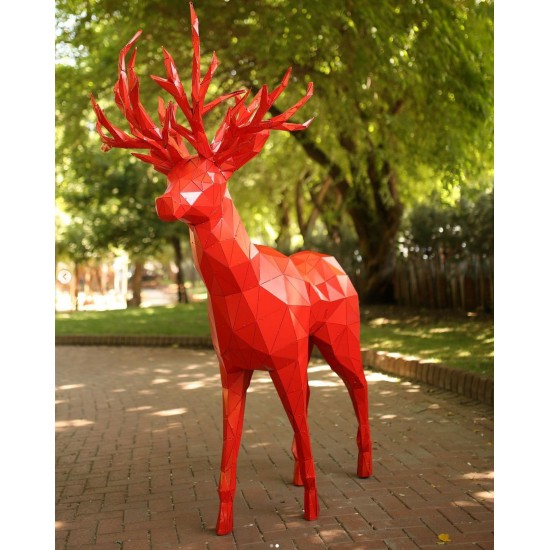 Outdoor Metal Deer Model