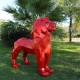 LUI XXL - Standing Lion Metal Sculpture