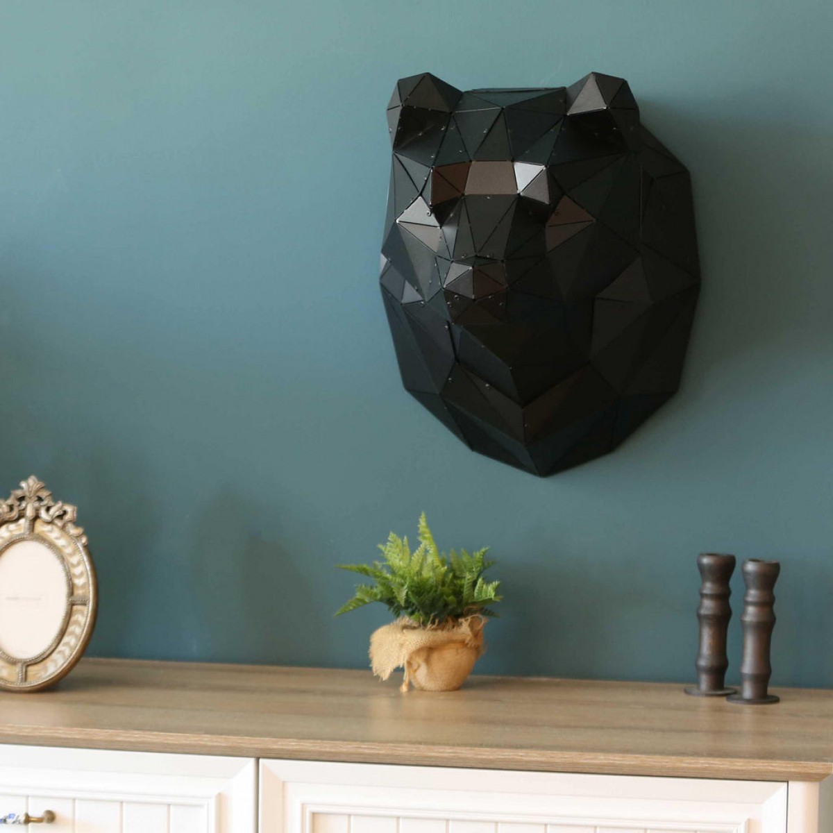 ORSO Metal Bear Wall Decor