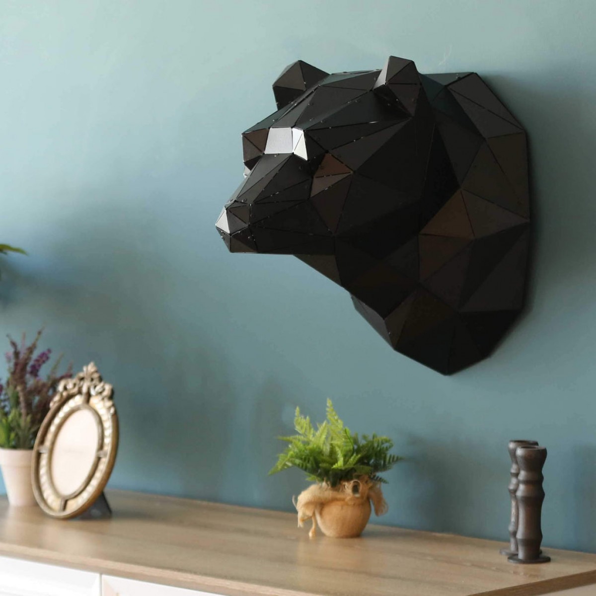 ORSO Metal Bear Wall Decor