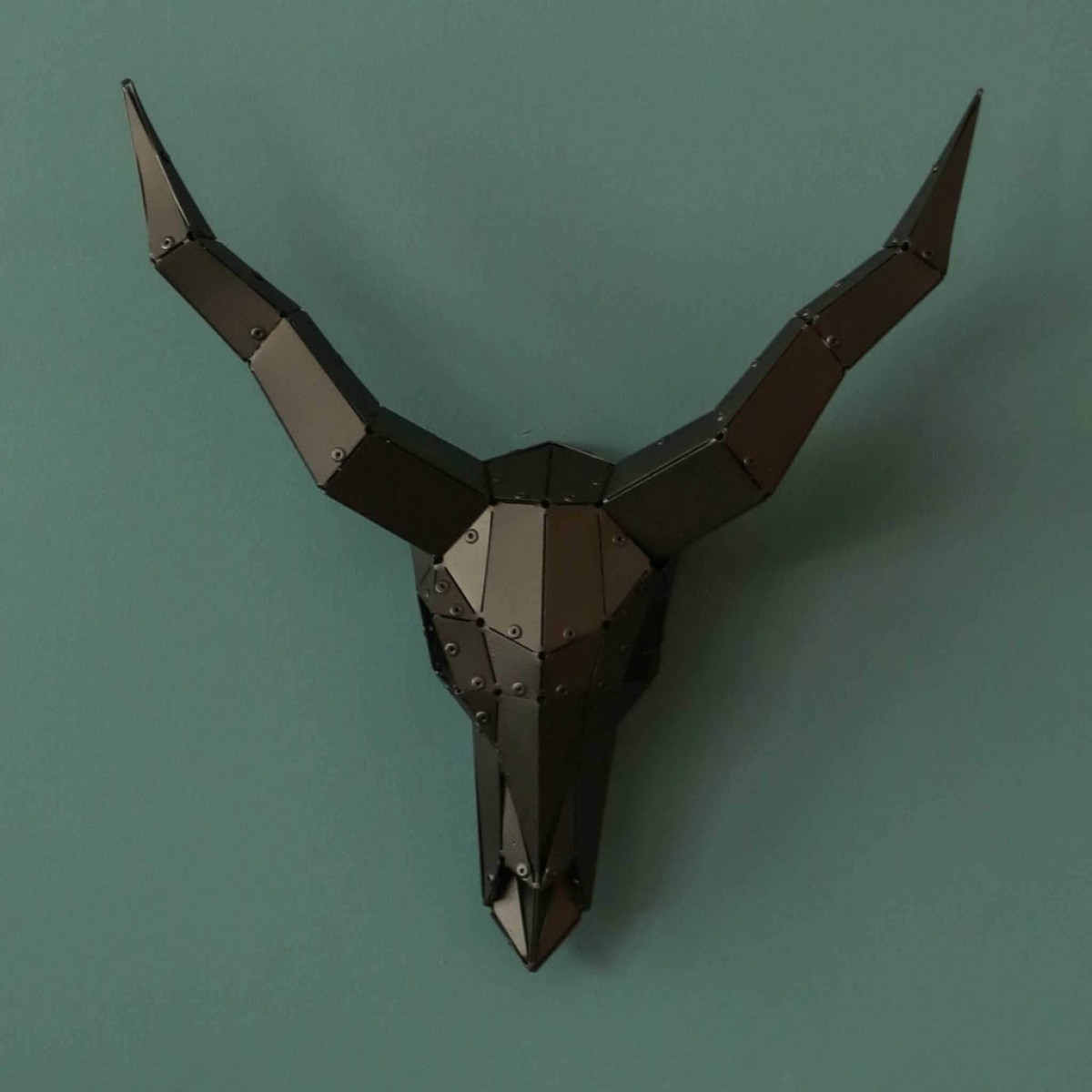 Skull Metal Buffalo Skull Wall Decor