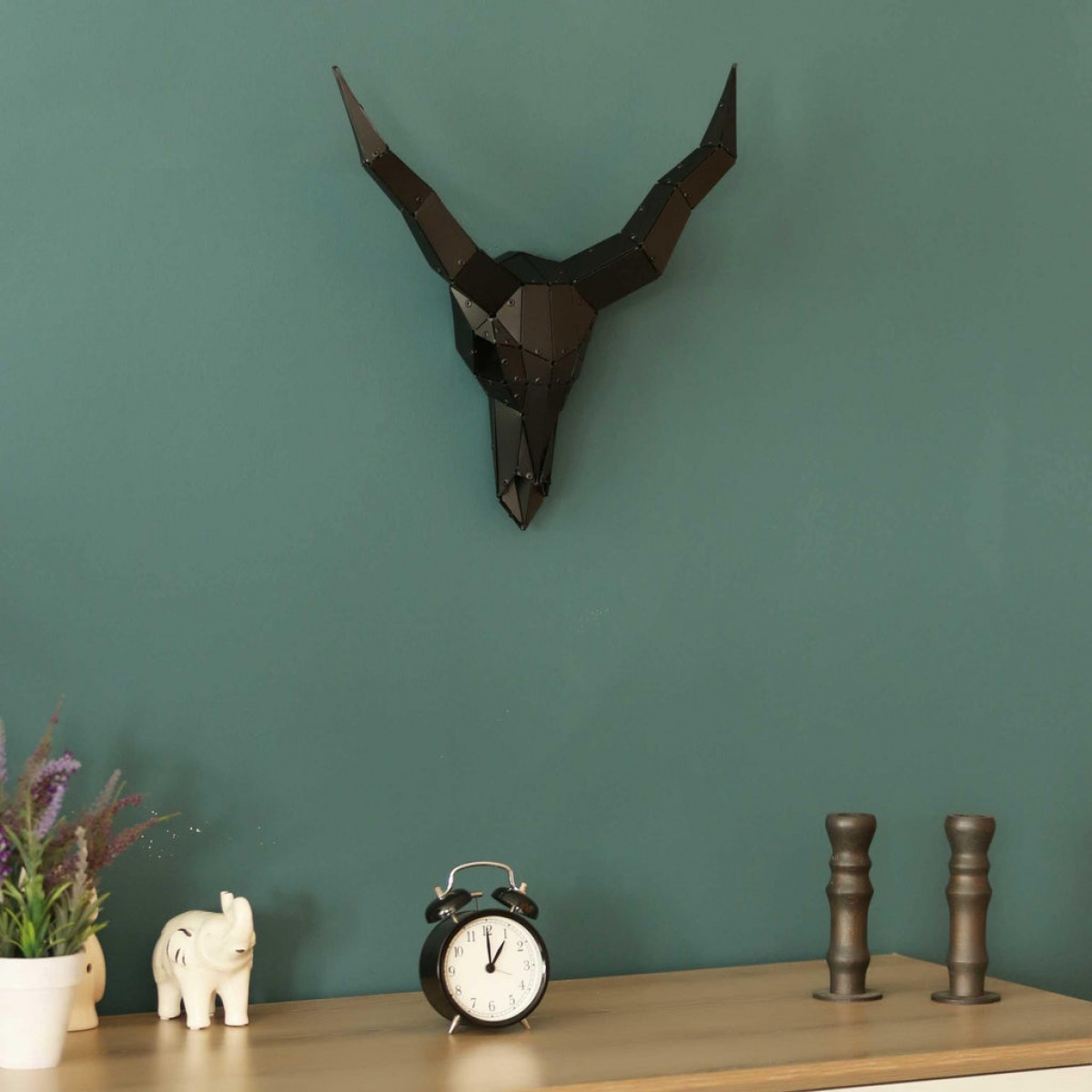 Skull Metal Buffalo Skull Wall Decor